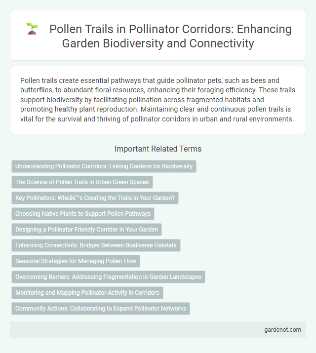 Pollen Trails in Pollinator Corridors: Enhancing Garden Biodiversity and Connectivity