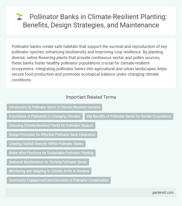 Pollinator Banks in Climate-Resilient Planting: Benefits, Design Strategies, and Maintenance