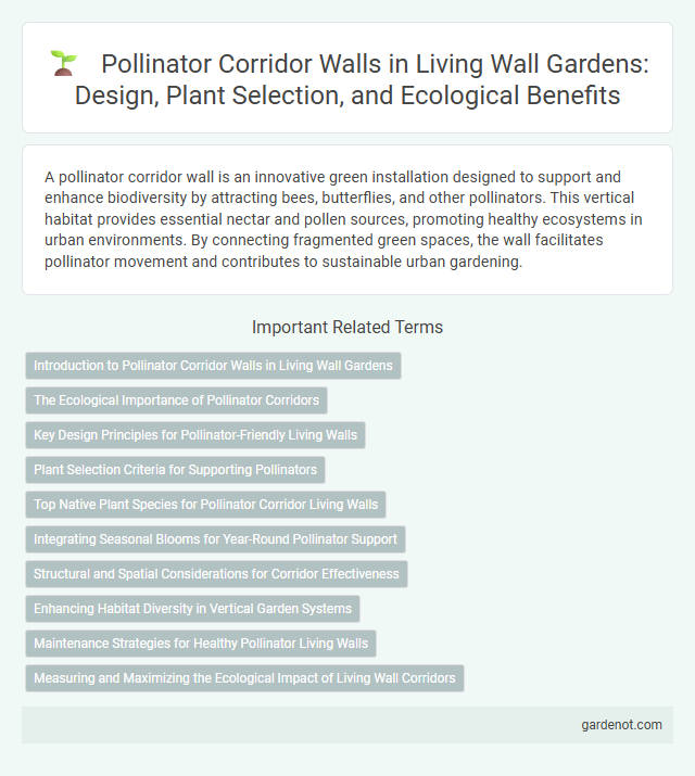 Pollinator Corridor Walls in Living Wall Gardens: Design, Plant Selection, and Ecological Benefits