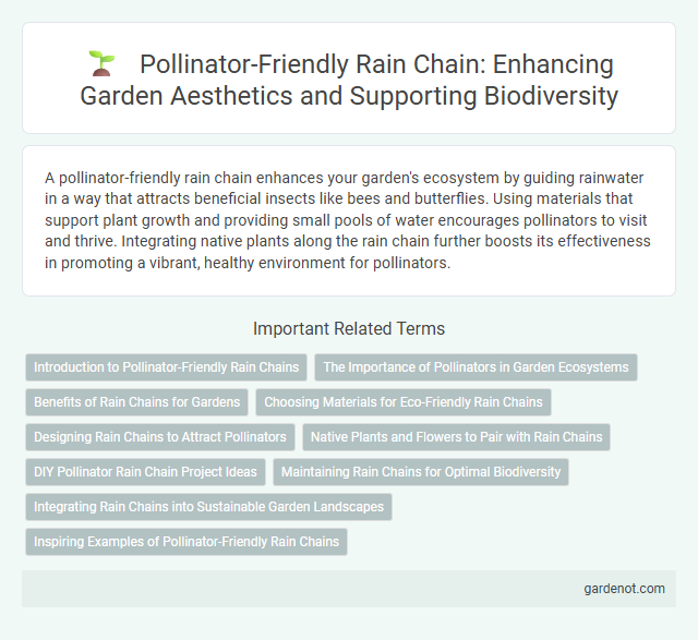 Pollinator-Friendly Rain Chain: Enhancing Garden Aesthetics and Supporting Biodiversity