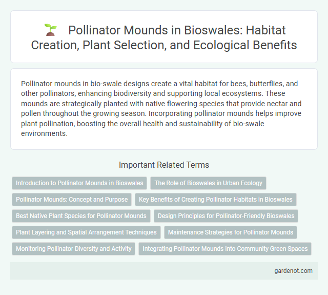 Pollinator Mounds in Bioswales: Habitat Creation, Plant Selection, and Ecological Benefits