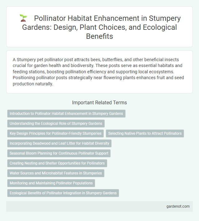 Pollinator Habitat Enhancement in Stumpery Gardens: Design, Plant Choices, and Ecological Benefits