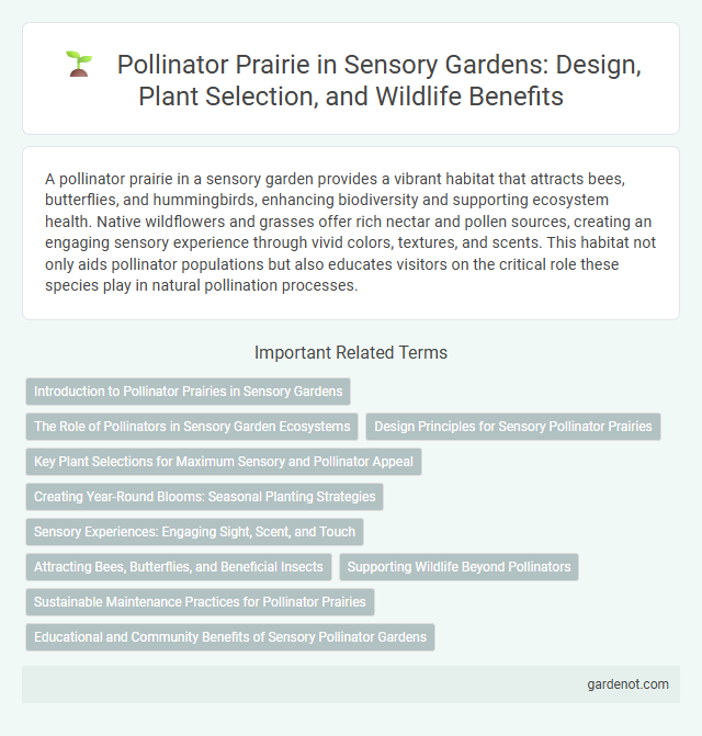 Pollinator Prairie in Sensory Gardens: Design, Plant Selection, and Wildlife Benefits