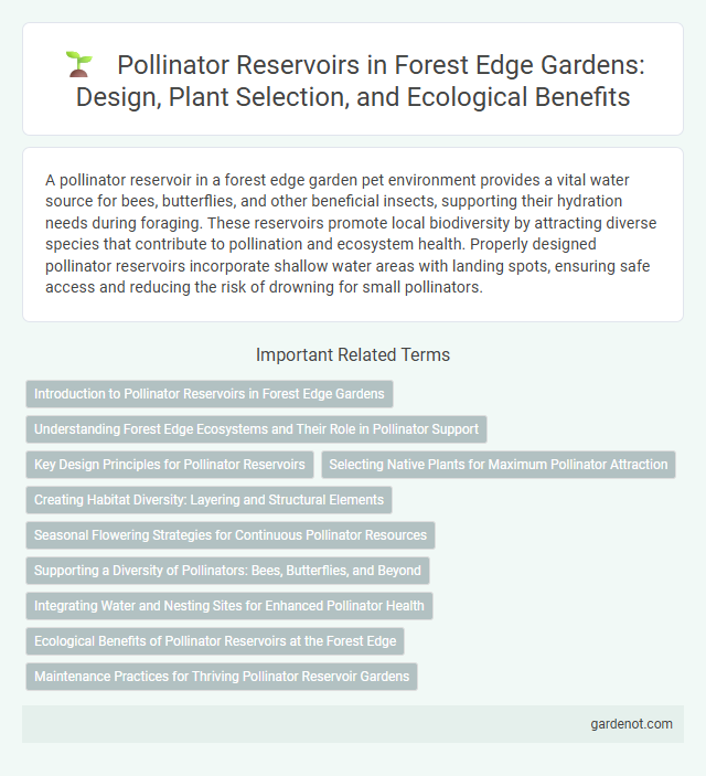 Pollinator Reservoirs in Forest Edge Gardens: Design, Plant Selection, and Ecological Benefits