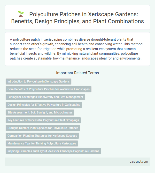 Polyculture Patches in Xeriscape Gardens: Benefits, Design Principles, and Plant Combinations