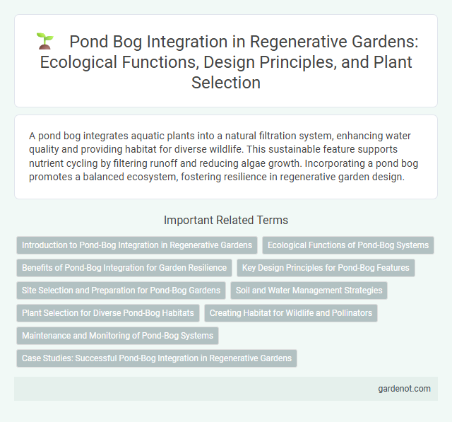 Pond Bog Integration in Regenerative Gardens: Ecological Functions, Design Principles, and Plant Selection