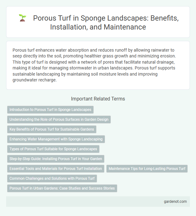 Porous Turf in Sponge Landscapes: Benefits, Installation, and Maintenance