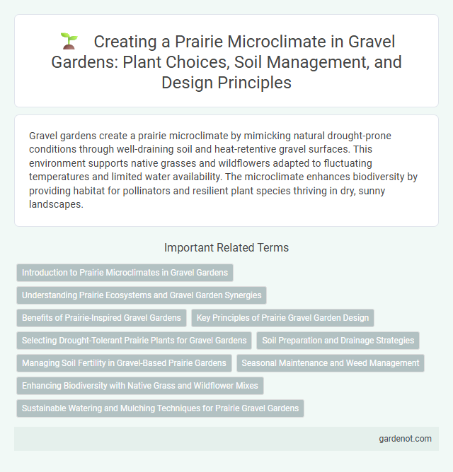 Creating a Prairie Microclimate in Gravel Gardens: Plant Choices, Soil Management, and Design Principles