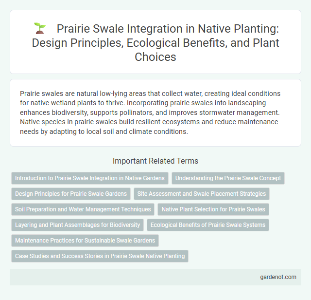 Prairie Swale Integration in Native Planting: Design Principles, Ecological Benefits, and Plant Choices