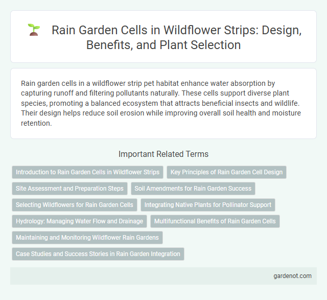 Rain Garden Cells in Wildflower Strips: Design, Benefits, and Plant Selection
