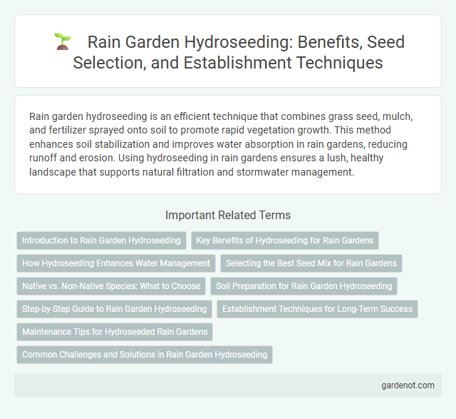 Rain Garden Hydroseeding: Benefits, Seed Selection, and Establishment Techniques