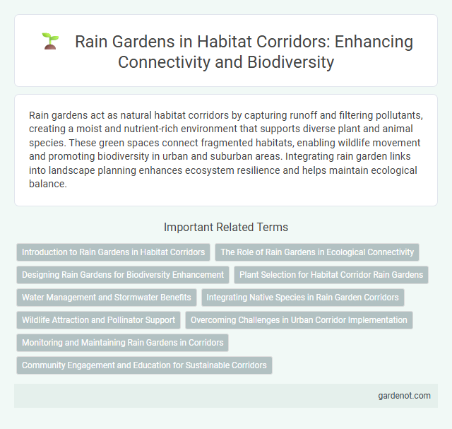 Rain Gardens in Habitat Corridors: Enhancing Connectivity and Biodiversity