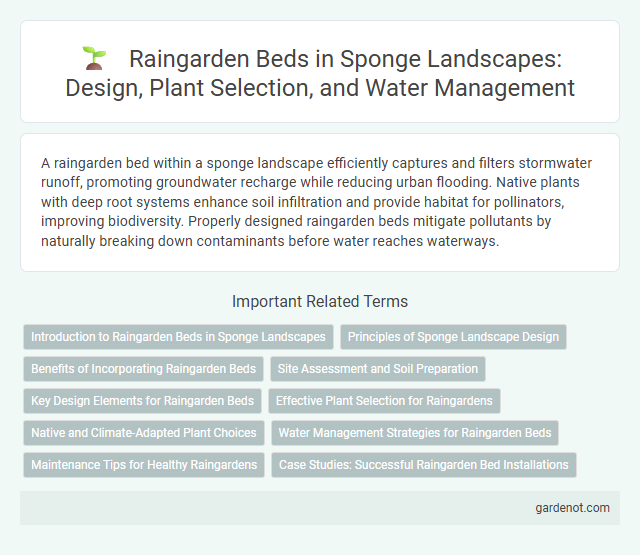 Raingarden Beds in Sponge Landscapes: Design, Plant Selection, and Water Management