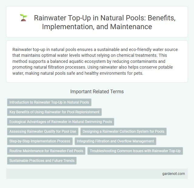 Rainwater Top-Up in Natural Pools: Benefits, Implementation, and Maintenance