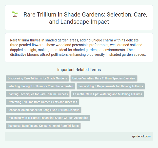 Rare Trillium in Shade Gardens: Selection, Care, and Landscape Impact