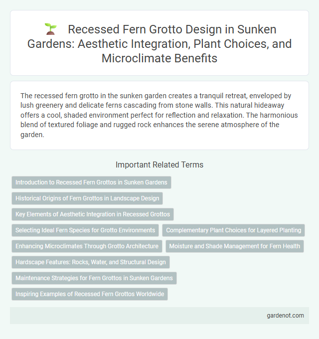 Recessed Fern Grotto Design in Sunken Gardens: Aesthetic Integration, Plant Choices, and Microclimate Benefits