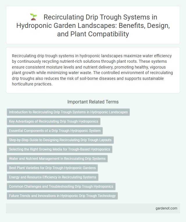 Recirculating Drip Trough Systems in Hydroponic Garden Landscapes: Benefits, Design, and Plant Compatibility
