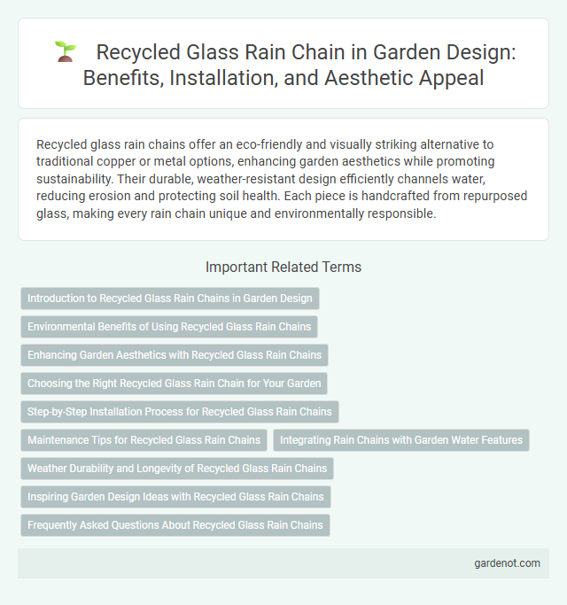 Recycled Glass Rain Chain in Garden Design: Benefits, Installation, and Aesthetic Appeal
