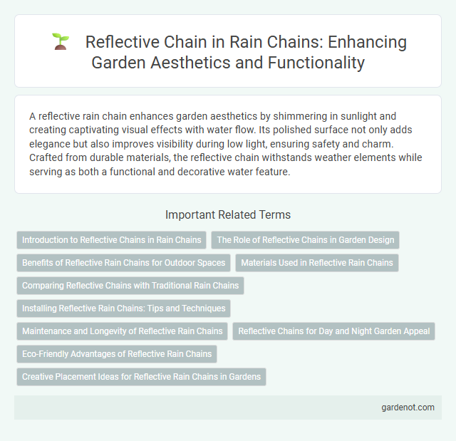 Reflective Chain in Rain Chains: Enhancing Garden Aesthetics and Functionality
