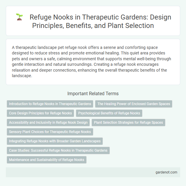 Refuge Nooks in Therapeutic Gardens: Design Principles, Benefits, and Plant Selection