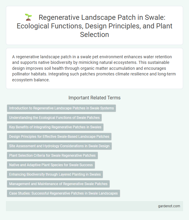 Regenerative Landscape Patch in Swale: Ecological Functions, Design Principles, and Plant Selection
