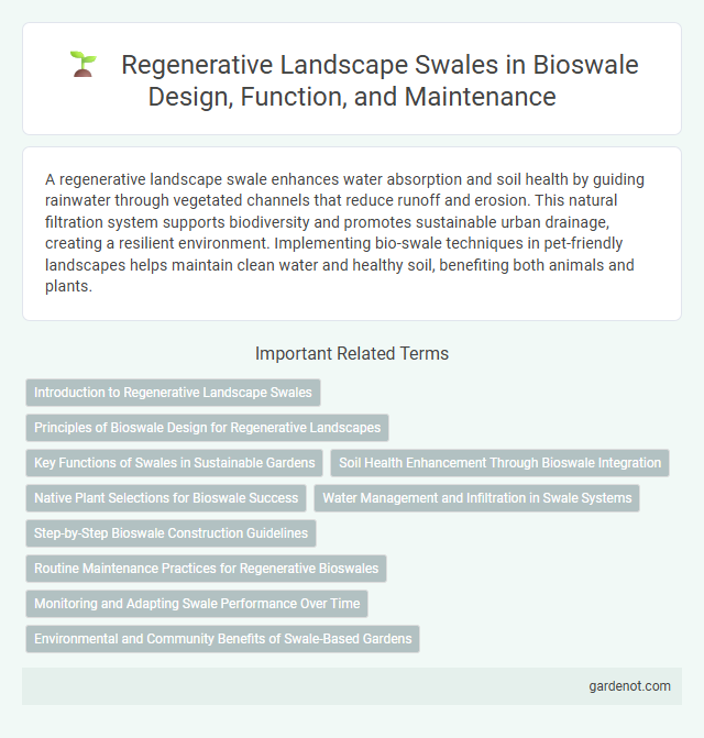 Regenerative Landscape Swales in Bioswale Design, Function, and Maintenance