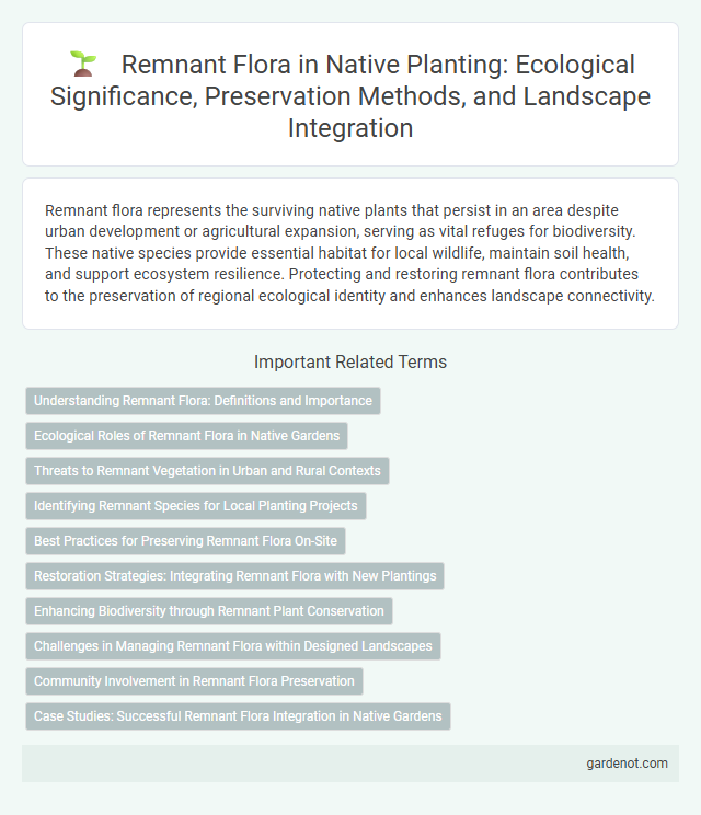 Remnant Flora in Native Planting: Ecological Significance, Preservation Methods, and Landscape Integration