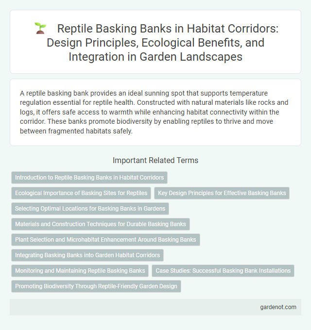 Reptile Basking Banks in Habitat Corridors: Design Principles, Ecological Benefits, and Integration in Garden Landscapes