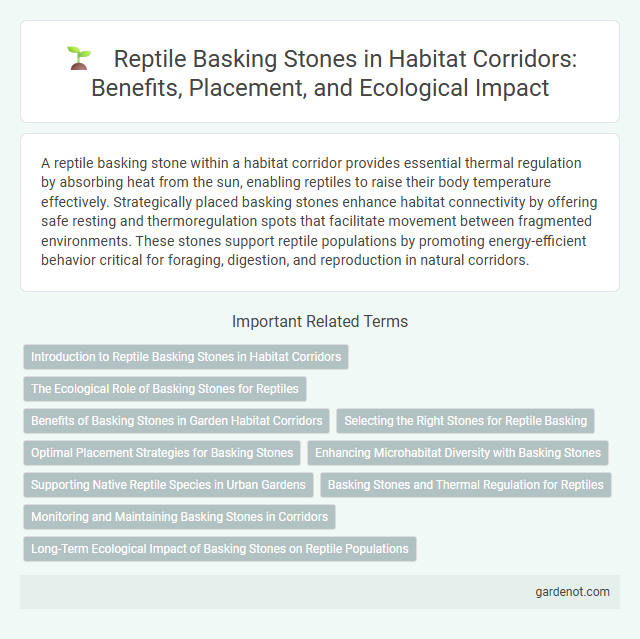 Reptile Basking Stones in Habitat Corridors: Benefits, Placement, and Ecological Impact