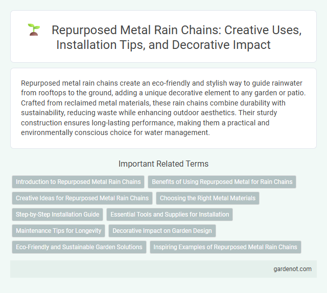 Repurposed Metal Rain Chains: Creative Uses, Installation Tips, and Decorative Impact