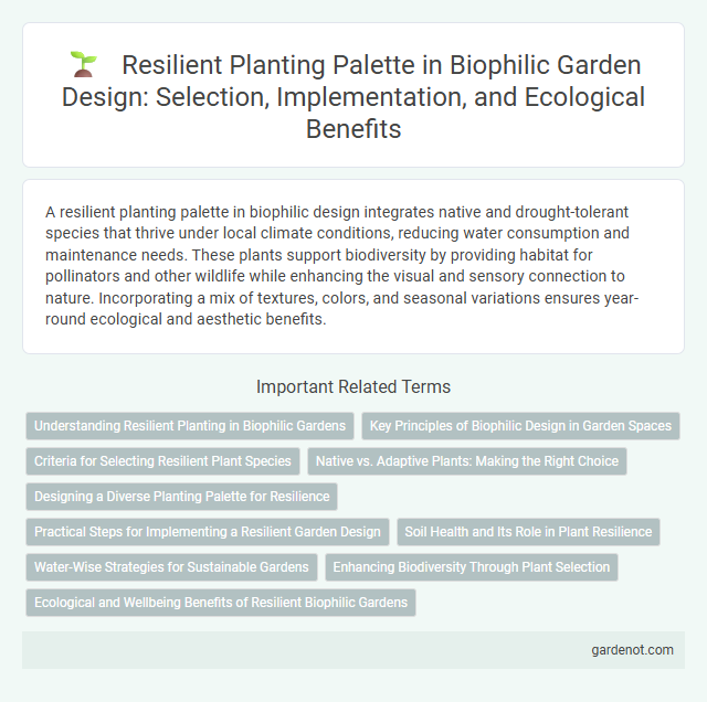Resilient Planting Palette in Biophilic Garden Design: Selection, Implementation, and Ecological Benefits