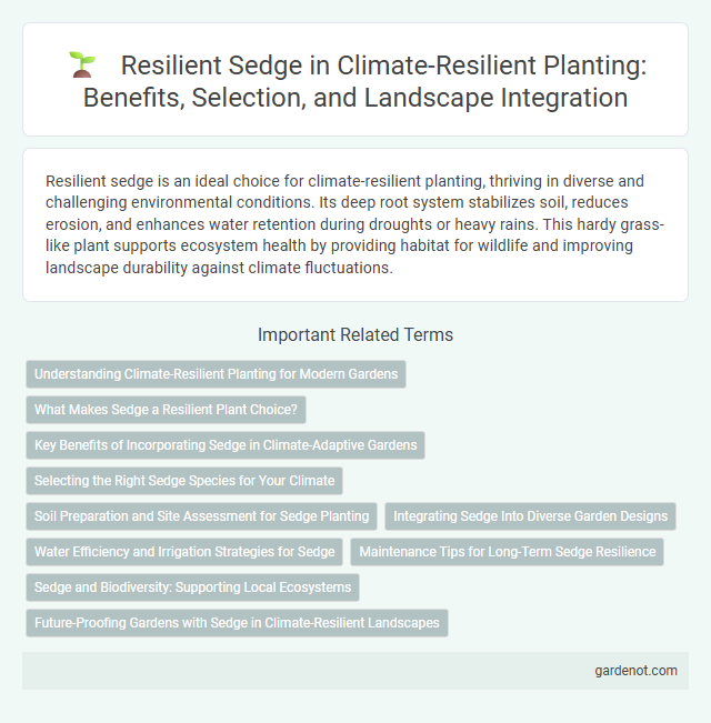 Resilient Sedge in Climate-Resilient Planting: Benefits, Selection, and Landscape Integration