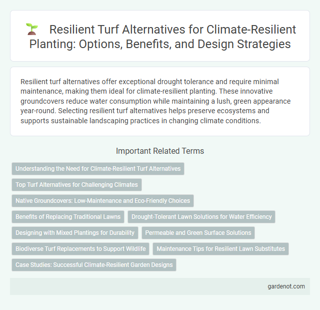 Resilient Turf Alternatives for Climate-Resilient Planting: Options, Benefits, and Design Strategies