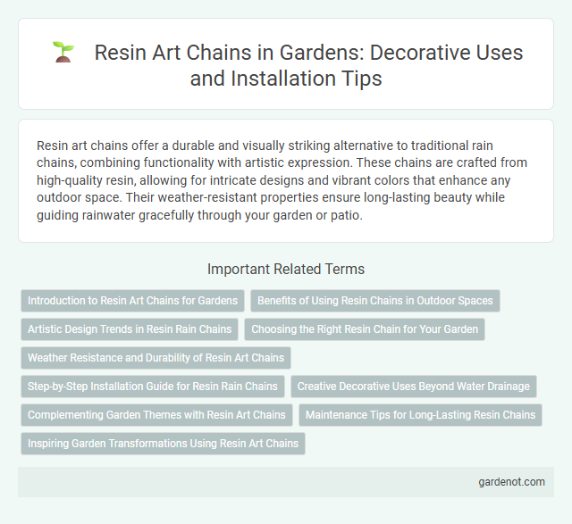 Resin Art Chains in Gardens: Decorative Uses and Installation Tips