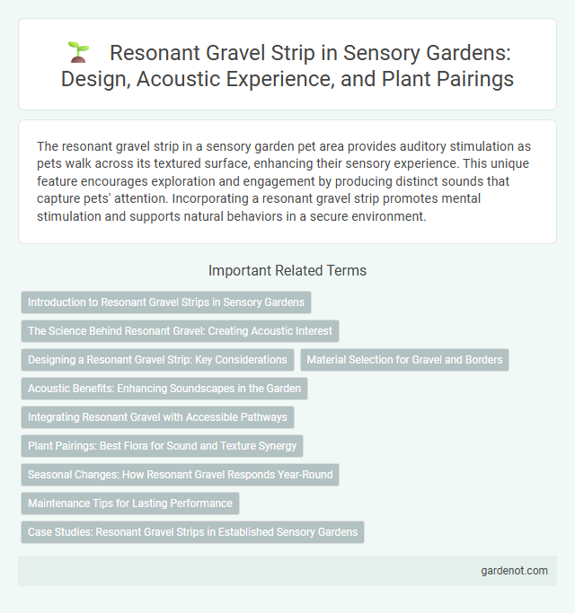 Resonant Gravel Strip in Sensory Gardens: Design, Acoustic Experience, and Plant Pairings