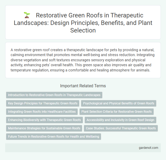 Restorative Green Roofs in Therapeutic Landscapes: Design Principles, Benefits, and Plant Selection