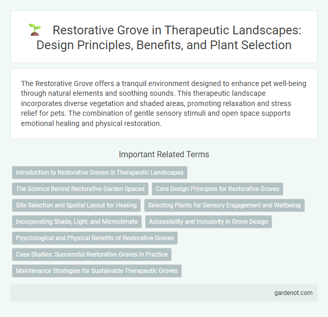Restorative Grove in Therapeutic Landscapes: Design Principles, Benefits, and Plant Selection