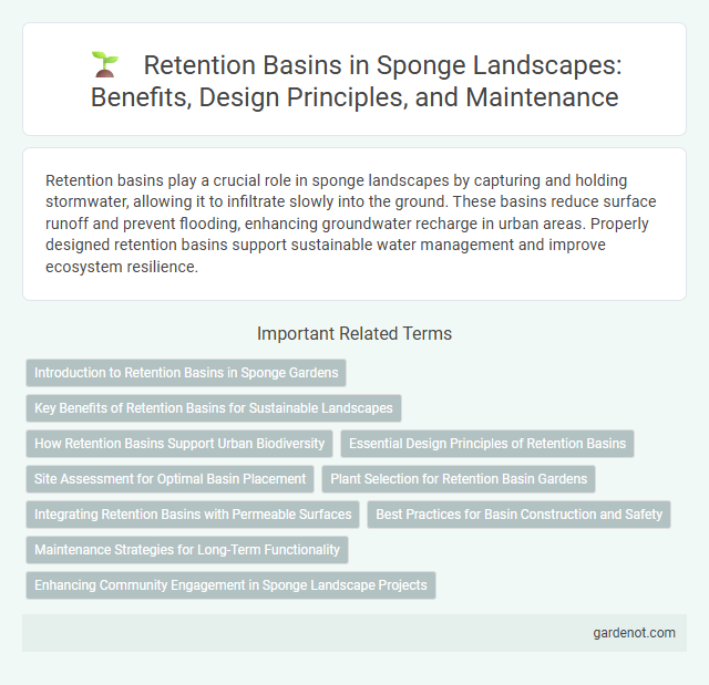 Retention Basins in Sponge Landscapes: Benefits, Design Principles, and Maintenance