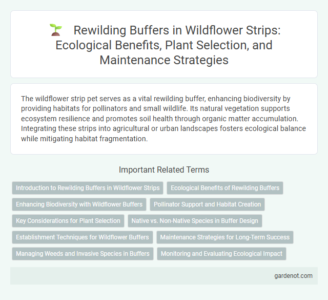 Rewilding Buffers in Wildflower Strips: Ecological Benefits, Plant Selection, and Maintenance Strategies