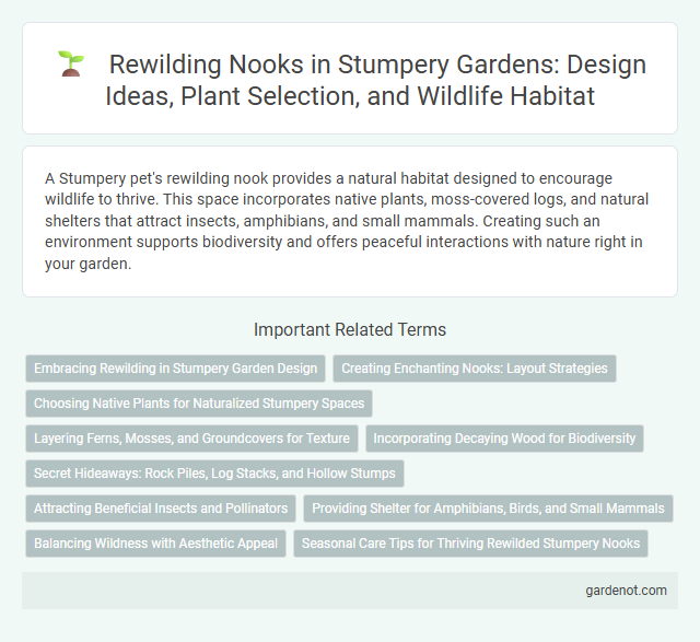 Rewilding Nooks in Stumpery Gardens: Design Ideas, Plant Selection, and Wildlife Habitat