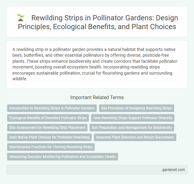 Rewilding Strips in Pollinator Gardens: Design Principles, Ecological Benefits, and Plant Choices
