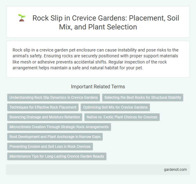 Rock Slip in Crevice Gardens: Placement, Soil Mix, and Plant Selection
