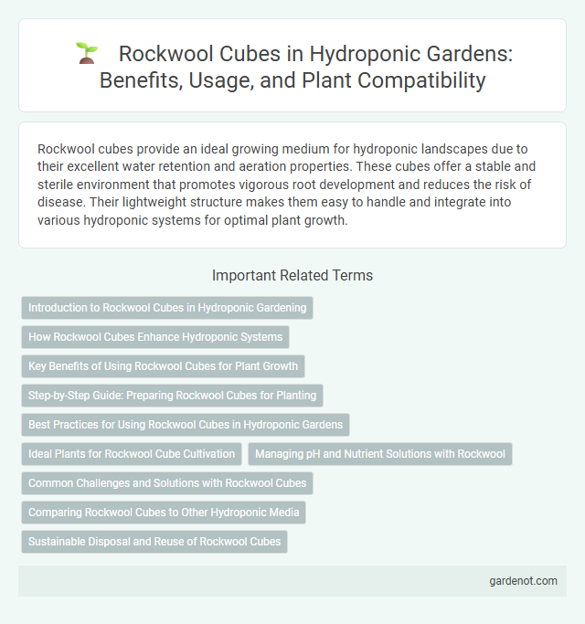 Rockwool Cubes in Hydroponic Gardens: Benefits, Usage, and Plant Compatibility