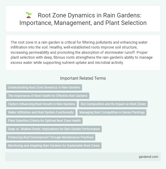 Root Zone Dynamics in Rain Gardens: Importance, Management, and Plant Selection