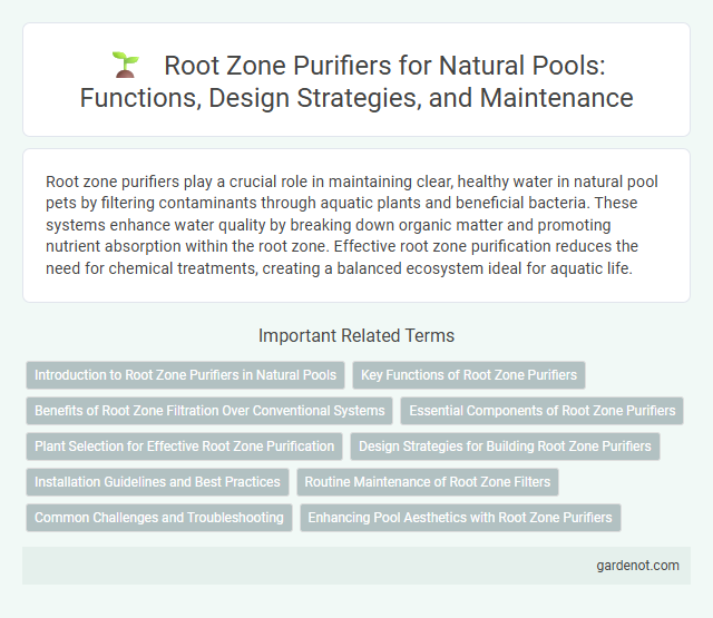 Root Zone Purifiers for Natural Pools: Functions, Design Strategies, and Maintenance