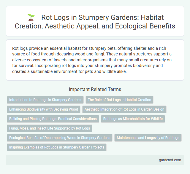 Rot Logs in Stumpery Gardens: Habitat Creation, Aesthetic Appeal, and Ecological Benefits