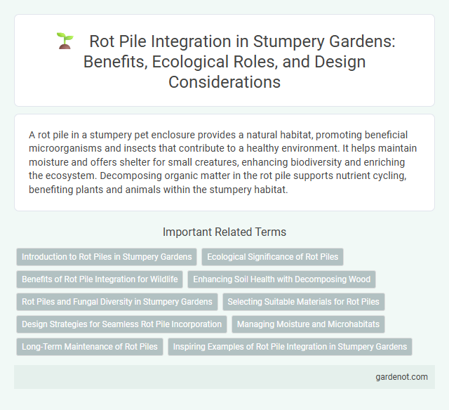 Rot Pile Integration in Stumpery Gardens: Benefits, Ecological Roles, and Design Considerations