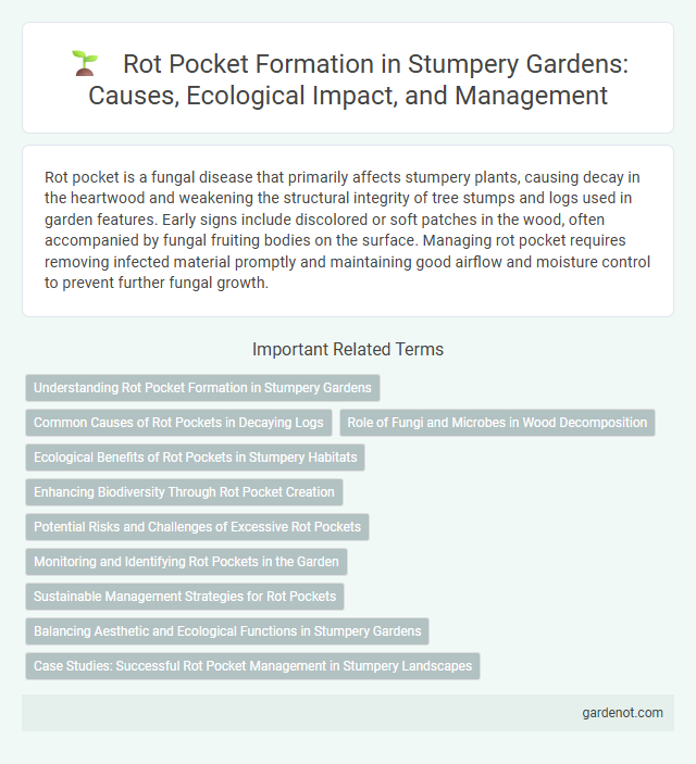 Rot Pocket Formation in Stumpery Gardens: Causes, Ecological Impact, and Management