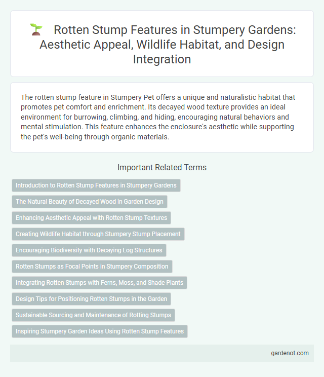 Rotten Stump Features in Stumpery Gardens: Aesthetic Appeal, Wildlife Habitat, and Design Integration
