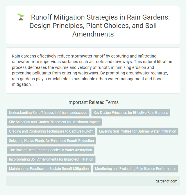 Runoff Mitigation Strategies in Rain Gardens: Design Principles, Plant Choices, and Soil Amendments